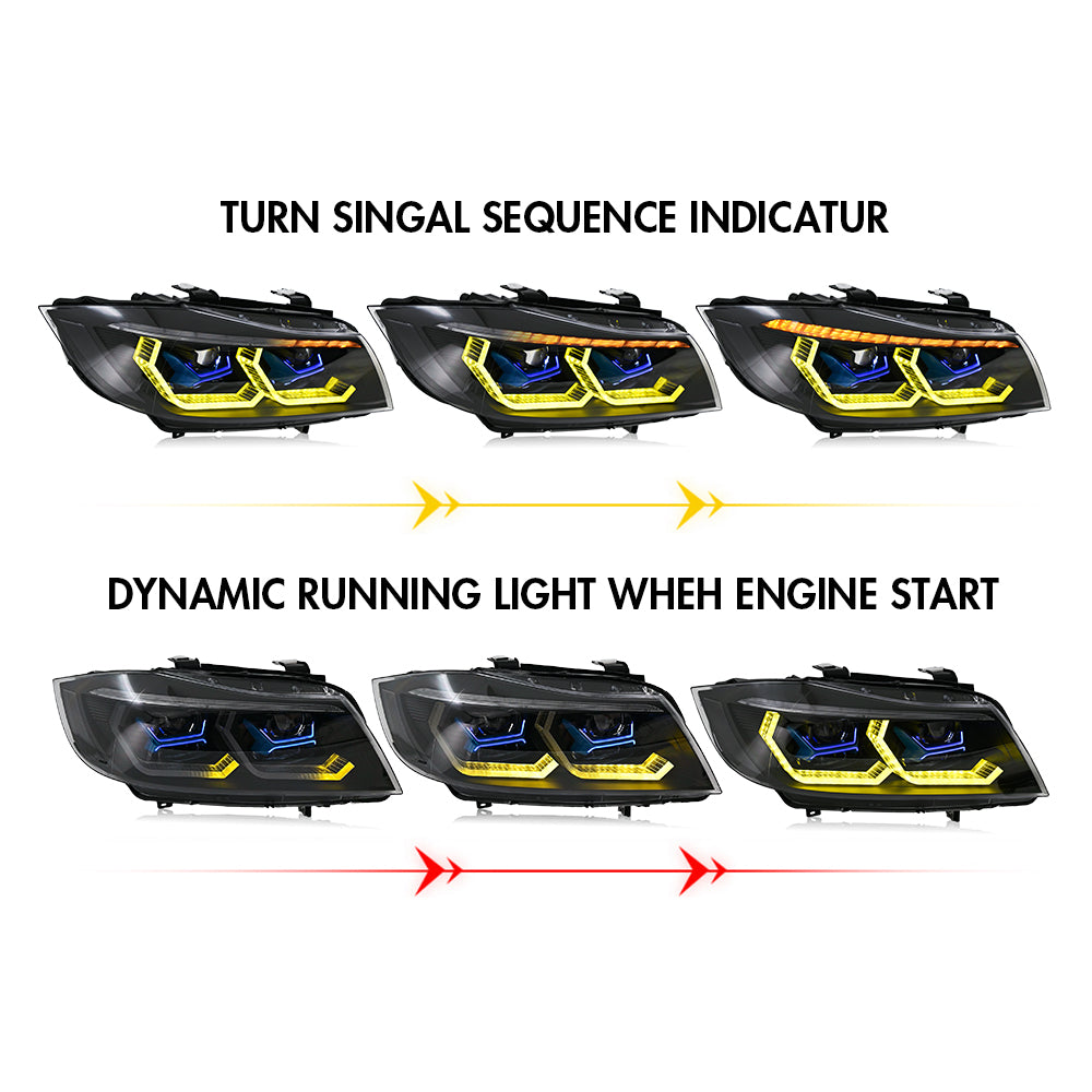 2009-2012 BMW 3シリーズ E90 E91 320i 323i 325 330 335 LEDヘッド