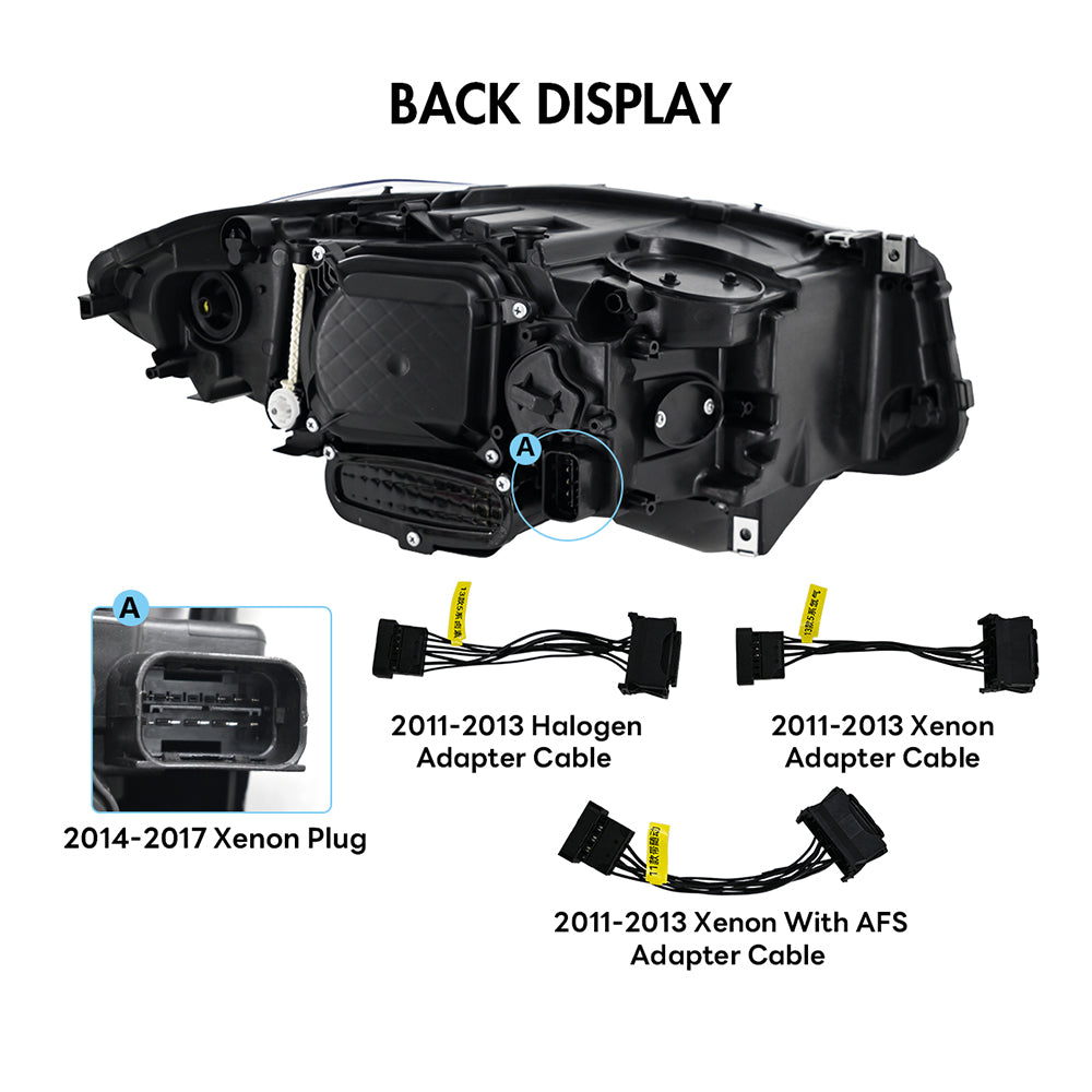 TT-ABC LEDヘッドライト 2011-2017 BMW F10 F18 5シリーズ 520 525 530