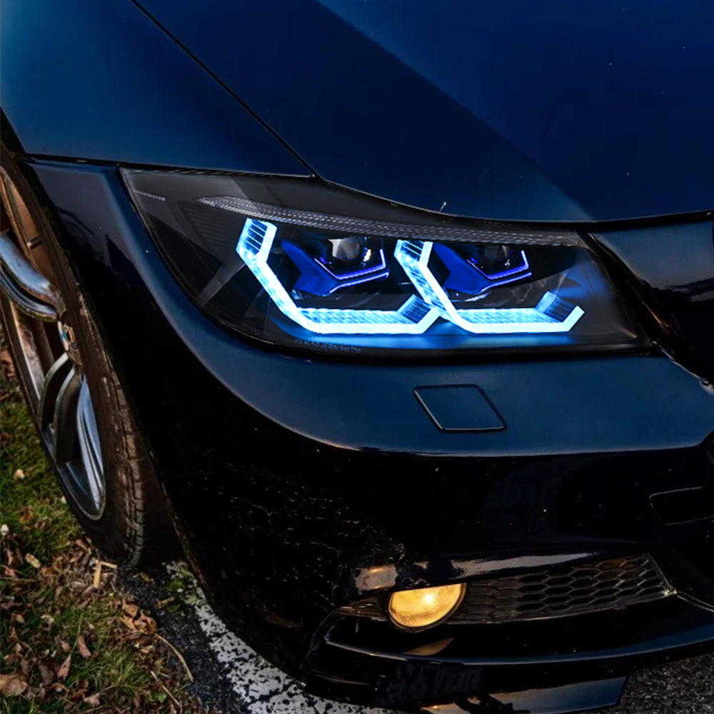 TT-ABC RGB Headlight For 2009-2012 BMW 3-Series E90 E91 Touring 320i 3