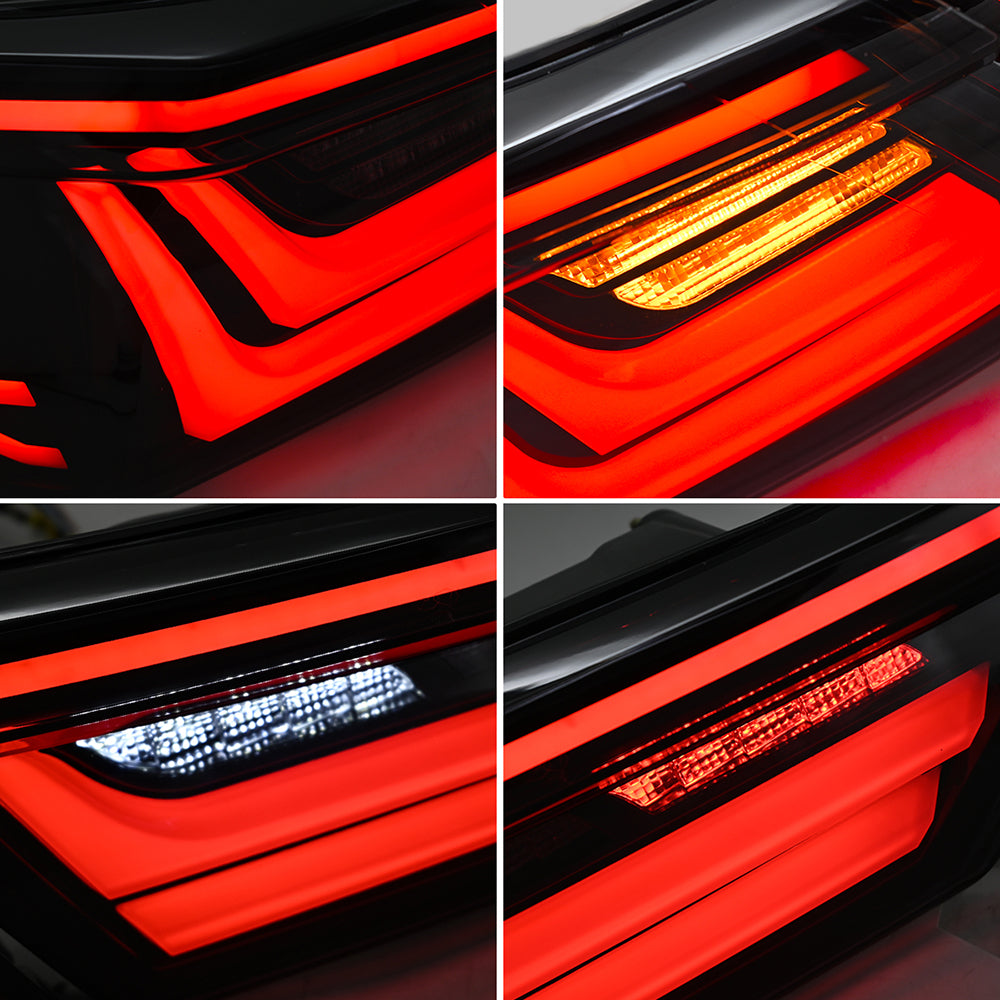 For 2018-2024 Toyota Camry Smoked Led Tail Lights, with Start-up