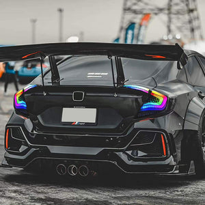 TT-ABC RGB Tail Lights for 2016-2021 Honda Civic 10th Gen Tail Lights for Civic Sedan Only-TT-ABC-TT-ABC