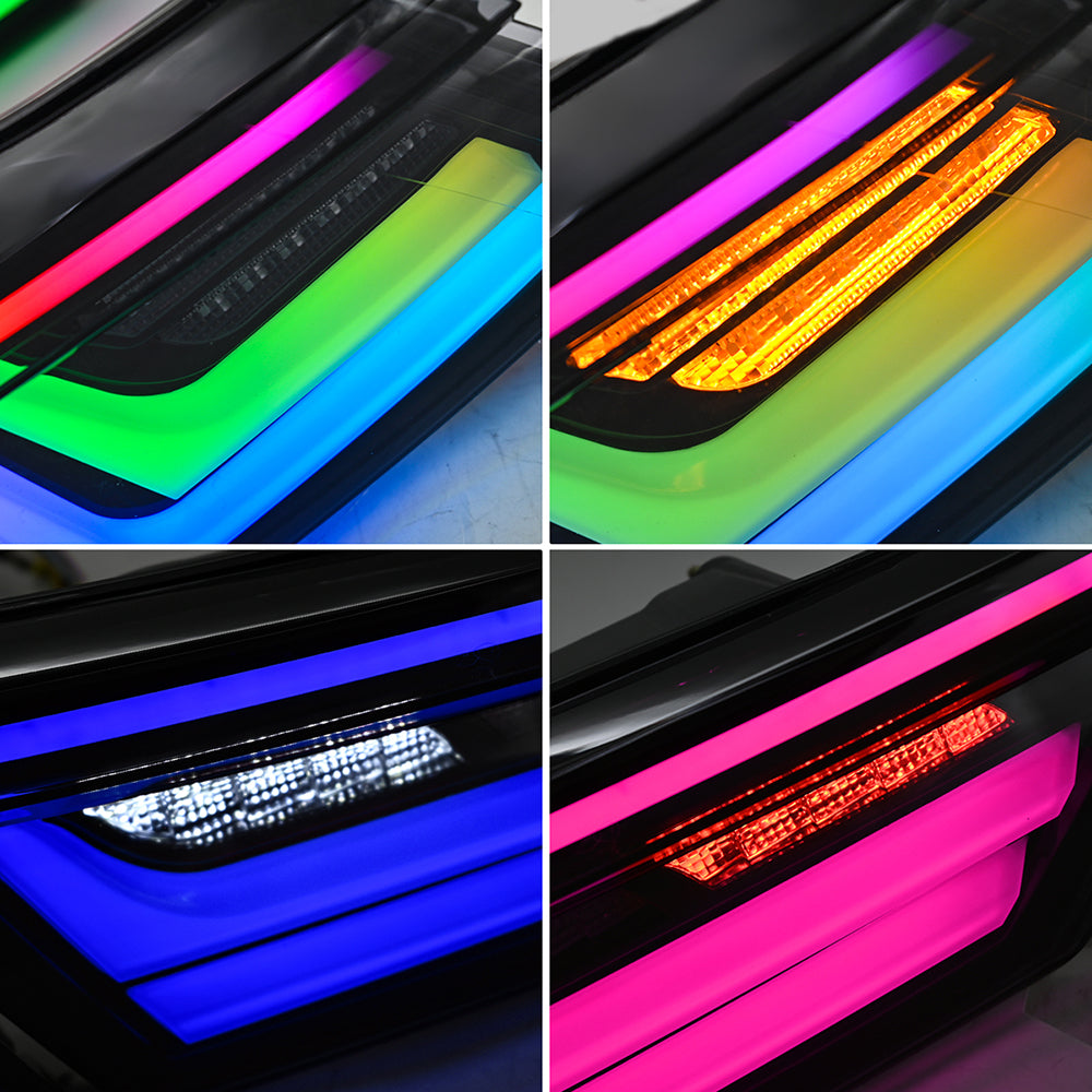 For 2018-2024 Toyota Camry Smoked Led Tail Lights, with Start-up