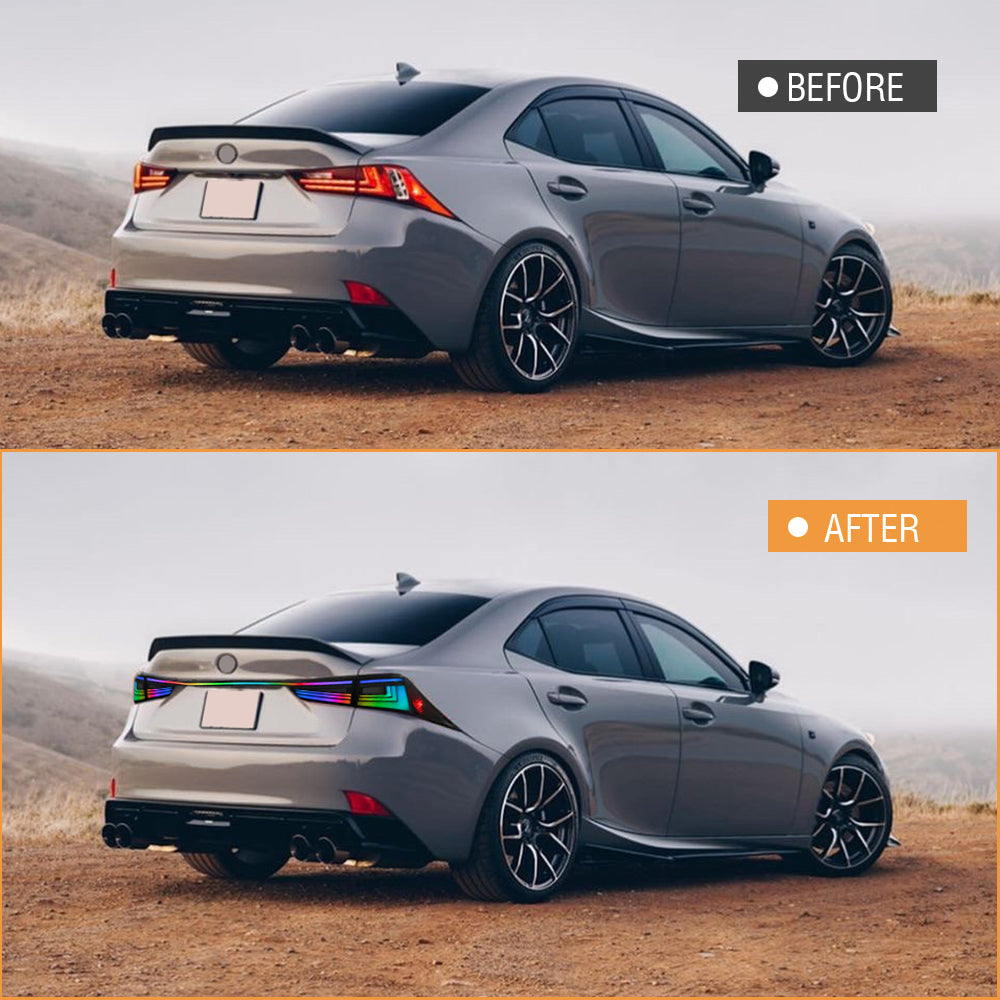 TT-ABC RGB Tail Light For 2014-2020 Lexus IS250 IS300 IS350 IS200t Rea