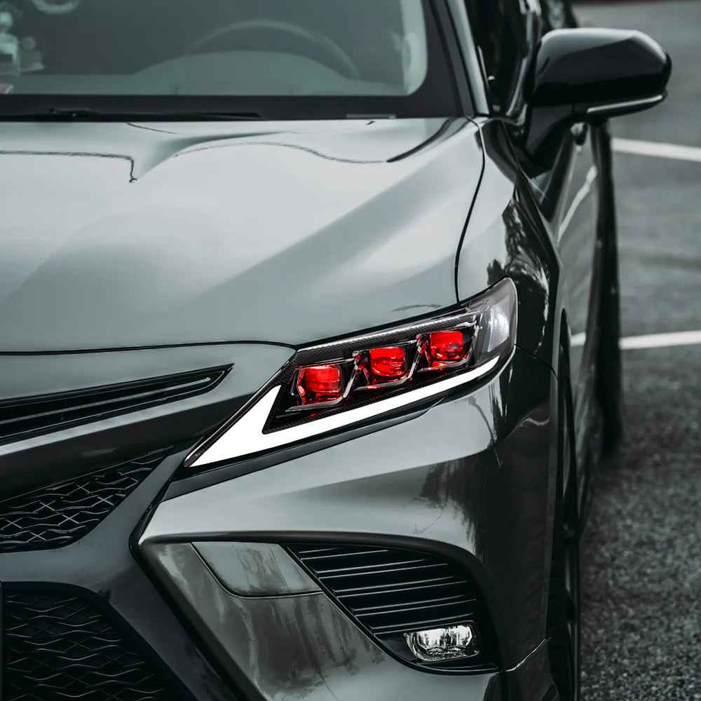 TT-ABC Carbon Fiber LED Headlights for 2018-2024 Toyota Camry 8th Gen