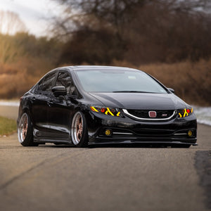 TT-ABC Demon Eye Headlights for 2012-2015 Honda Civic 9th Gen Projector Front Lamp Assembly-TT-ABC-TT-ABC