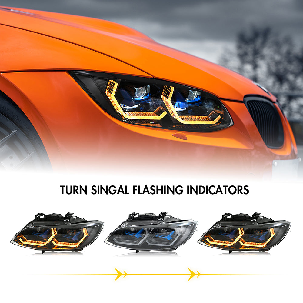 TT-ABC RGB Headlight for 2007-2013 BMW E92 E93 M3 3-Series 325i 328i 3