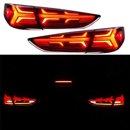 TT-ABC LED Tail Lights For 2018 2019 Hyundai Sonata Start-up Animation DRL Sequential Indicator Rear Lamp Assembly-Hyundai-TT-ABC