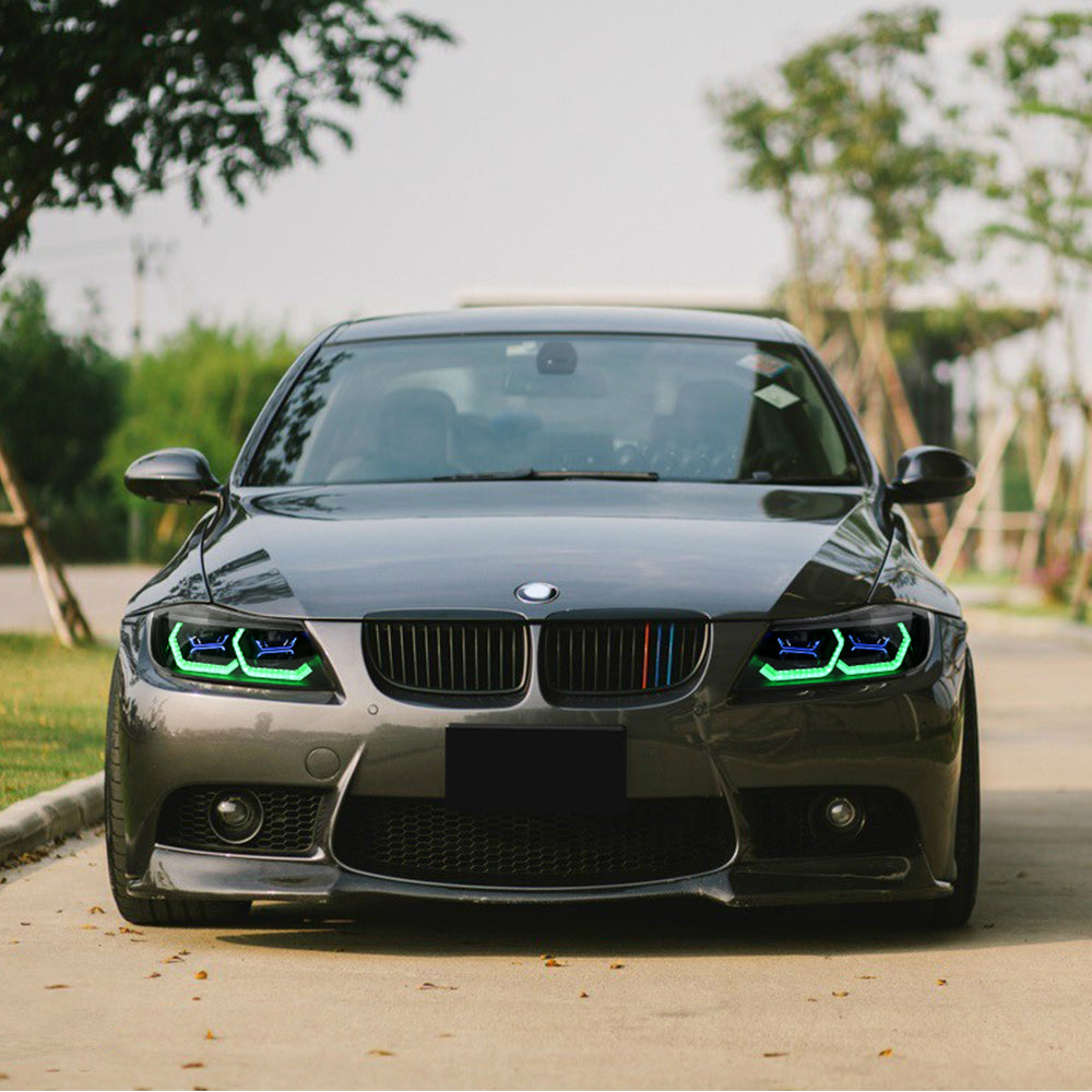 TT-ABC RGB Headlight For 2009-2012 BMW 3-Series E90 E91 Touring 320i 3