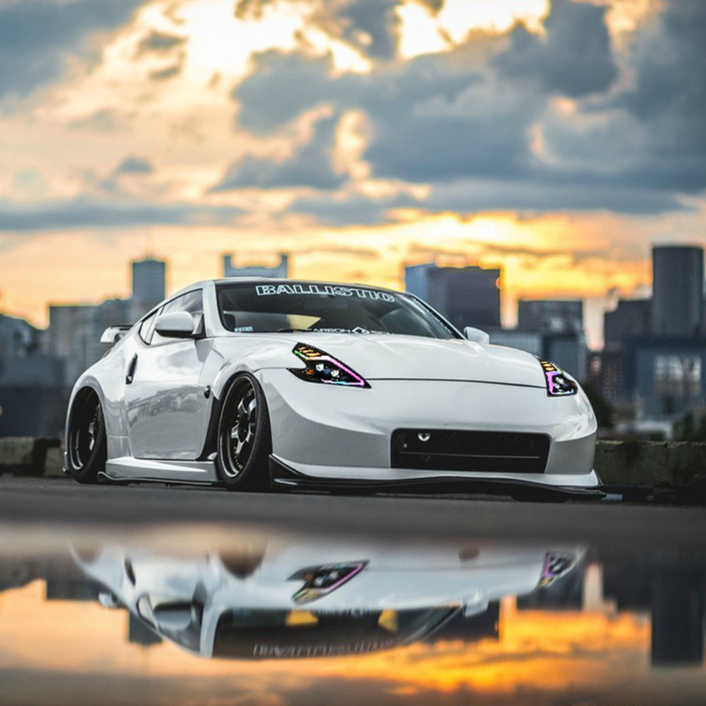 R*D様 フェアレディZ Z34 ヘッドライト ワンオフ　370Z headli TT-ABC RGB ヘッドライト 2008-2020 日産 370z フェアレディ Z34 用