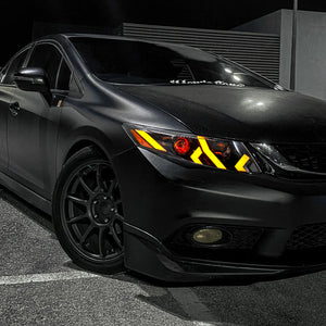 TT-ABC Demon Eye Headlights for 2012-2015 Honda Civic 9th Gen Projector Front Lamp Assembly-TT-ABC-TT-ABC