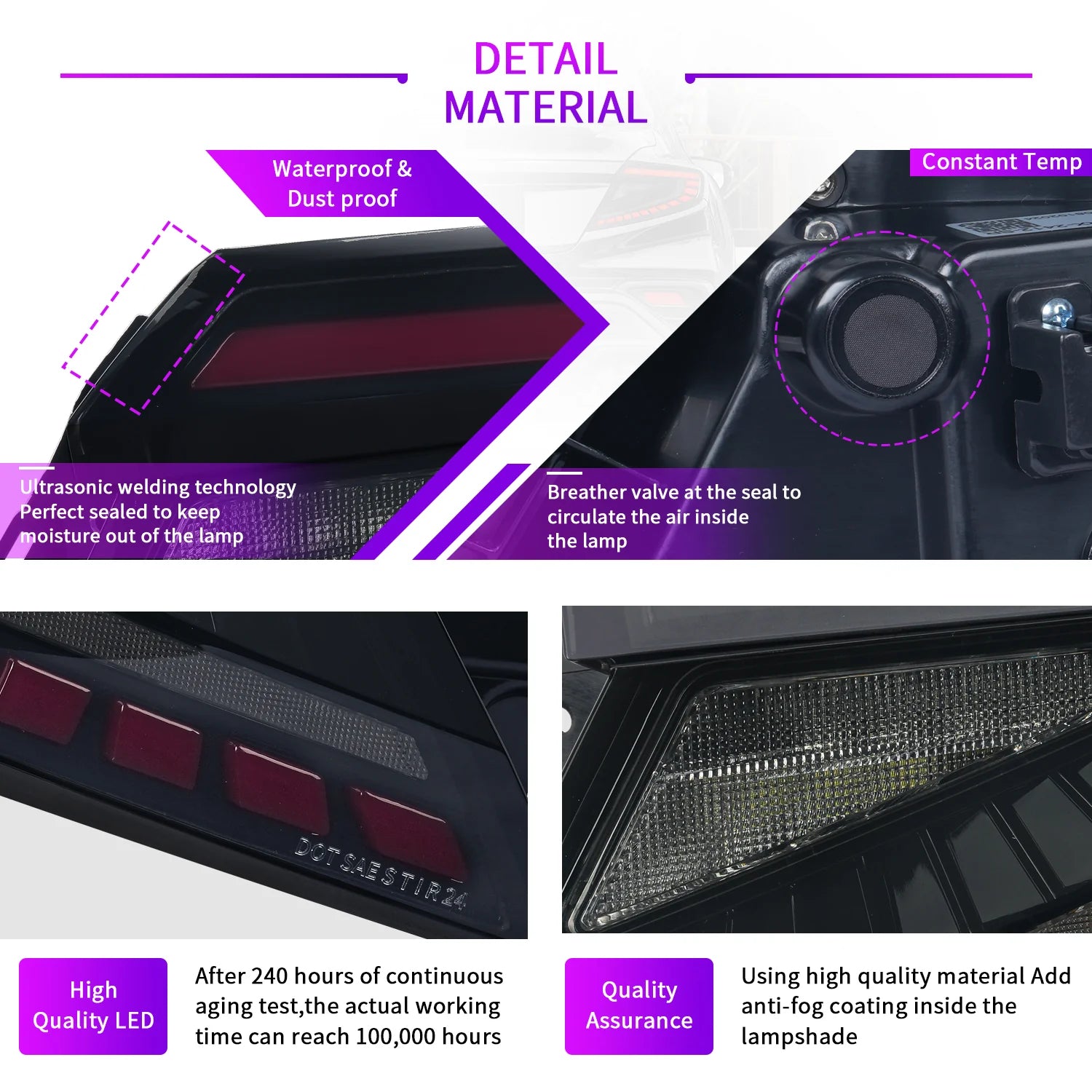 TT-ABC Led Tail Lights for 2022-2025 Subaru WRX VB Base/Premium