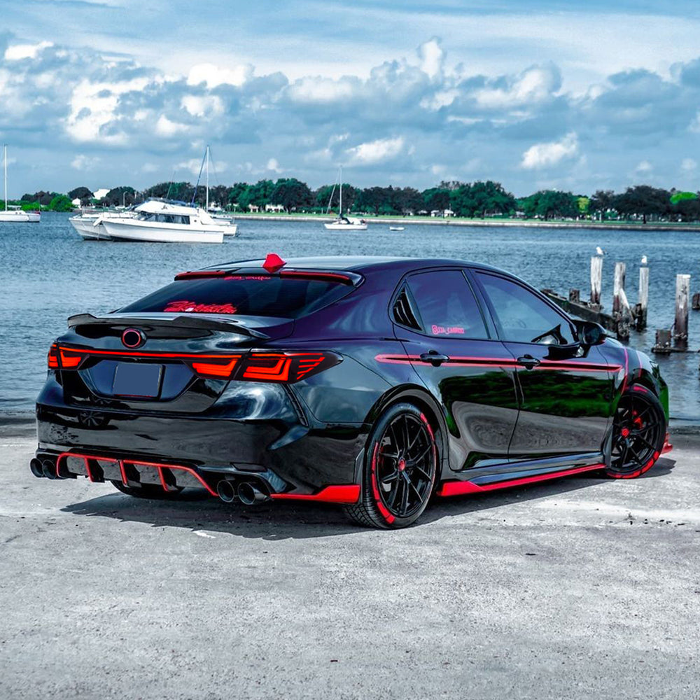 For 2018-2024 Toyota Camry Smoked Led Tail Lights, with Start-up