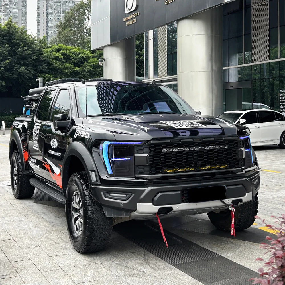 TT-ABC Full RGB Headlights for 2021-2023 Ford F-150 F150 P702 14th Gen