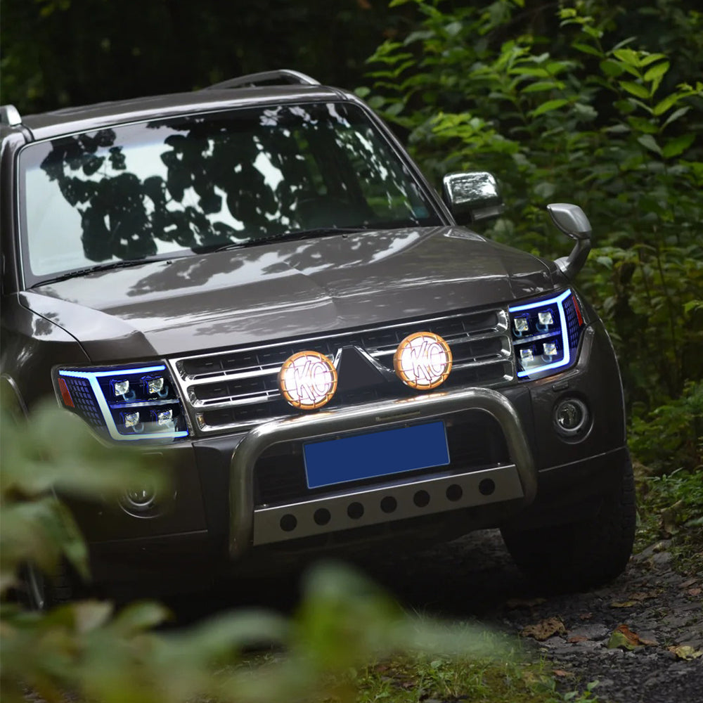 三菱 パジェロ v93 v97 v87 2007 -2019 車 ヘッドライトカバー 装飾 車体 マットブラック 三菱パジェロ⁄モンテロ V87 V93 V95 V97 V98 2007-2022 計器パネル