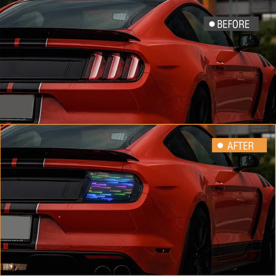 TT-ABC RGB Tail Light for 2015-2022 Ford Mustang With Multiple Animation Modes