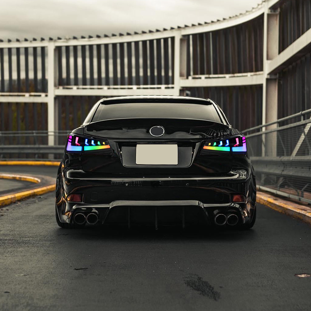 TT-ABC RGB Tail Light For 2006-2012 Lexus IS250 IS350 ISF LED Tail