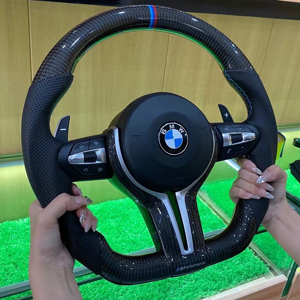 Carbon fiber Steering Wheel for BMW F30 F32 F10 F20 F07 F01 E46 E60 E90 M3 M5 M7 steering wheel-BMW-TT-ABC