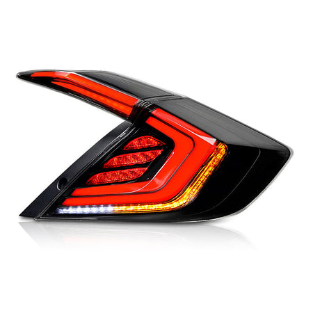 TT-ABC - Smoked Led Tail Lights For Honda Civic Hatchback 16-20 Sequential Breathing Turn Signal Replace OEM Dynamic Break Rear Lamps-Honda-TT-ABC-TT-ABC