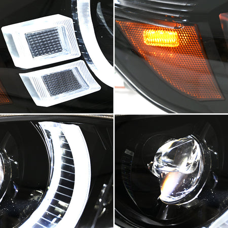 For 2008-2010 Toyota Highlander LED Headlight DRL Sequential Turn Signal-Toyota-TT-ABC