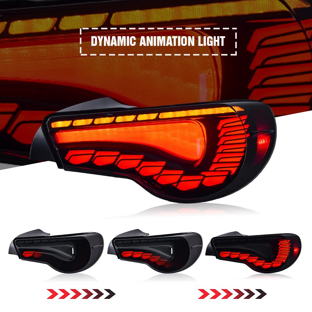 For 2012-2020 Toyota 86 Tail Lights GT86 2013-2020 Subaru BRZ Tail Light Scion Taillights Assembly(Smoke)-Toyota-TT-ABC