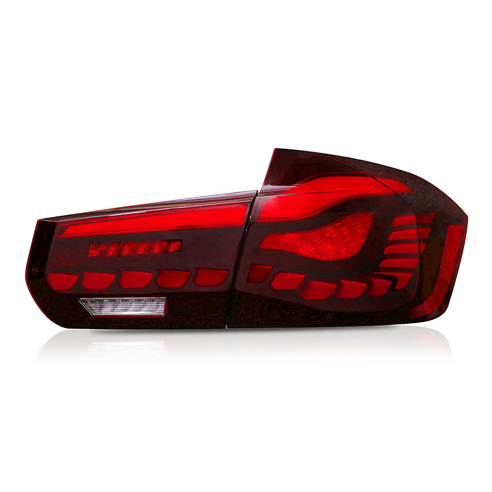 TT-ABC - Led Tail Lights For BMW 3 Series F30 F35 F80 2012-2019 Start-up Animation(Smoked/Red)-BMW-TT-ABC-TT-ABC