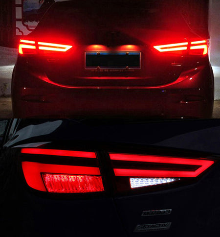 For 2014-2018 Mazda 3 Axela Led Tail Lights,Start Animation Continuous Indicator lights rear Lights Assembly-TT-ABC