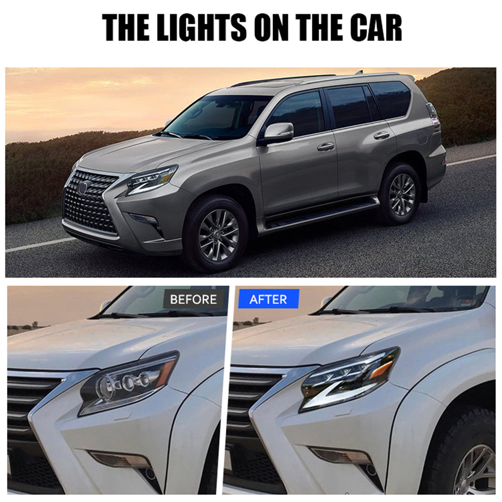 TT-ABC - 14-19 Lexus GX 460 Luxx-Series LED Projector Headlights-Lexus-TT-ABC-59.5*40*81-TT-ABC