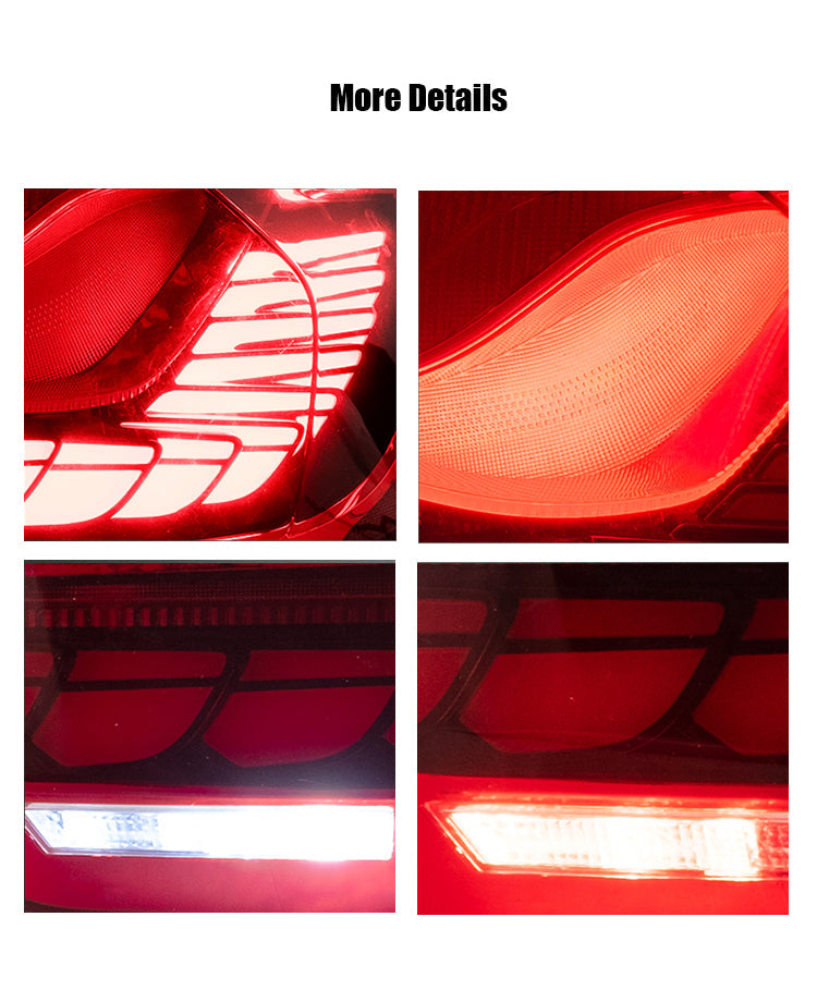 TT-ABC - LED Continuous Tail Lights for 2014-2020 BMW F32 F33 F82 F83 M4 4 Series Tail Lights - Dragon Scale (Smoked/Red)-BMW-TT-ABC-TT-ABC