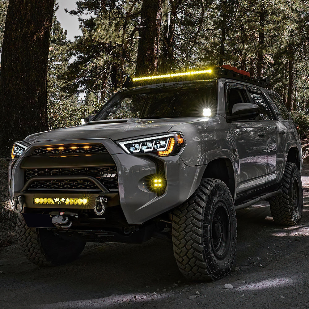 For 2014-2022 Toyota 4Runner Led Headlights (White/Devil Eyes)-Toyota-TT-ABC