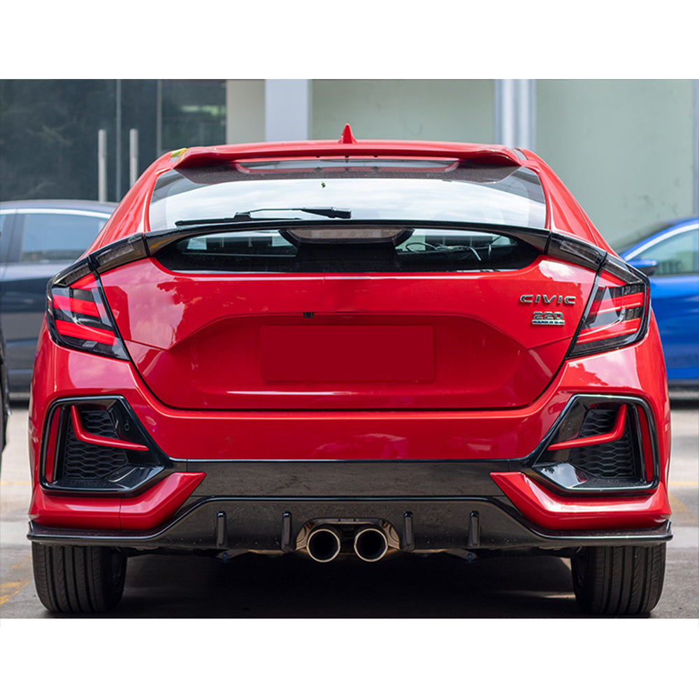 TT-ABC - For 2016-2021 Honda Civic Hatchback Tail lights (Smoked/Clear)-Honda-TT-ABC-TT-ABC