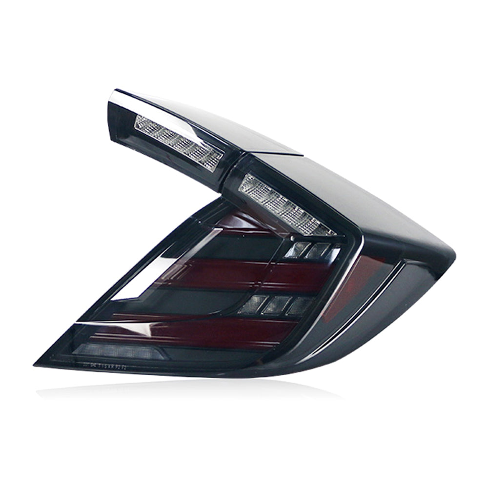 TT-ABC - For 2016-2021 Honda Civic Hatchback Tail lights (Smoked/Clear)-Honda-TT-ABC-TT-ABC