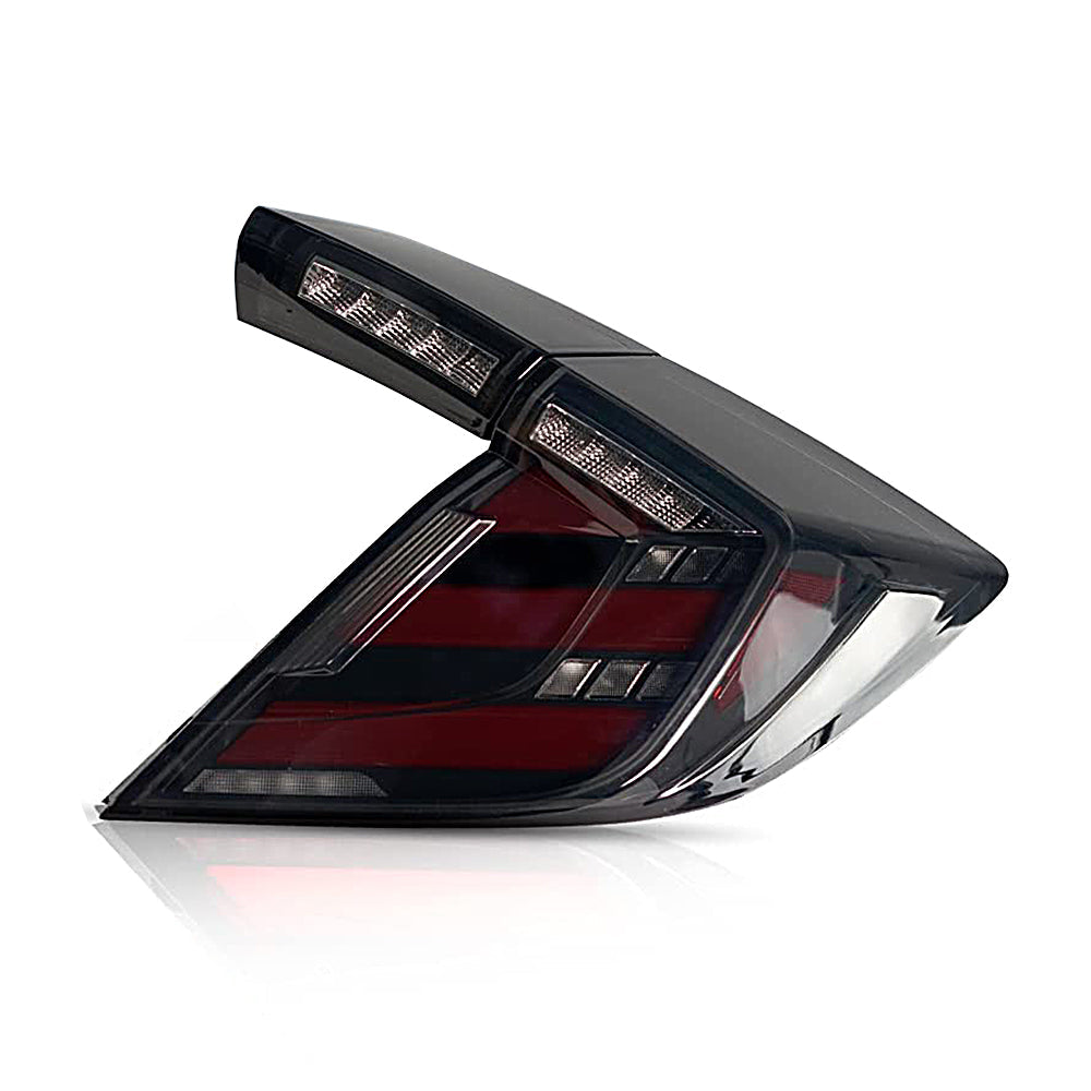 TT-ABC - For 2016-2021 Honda Civic Hatchback Tail lights (Smoked/Clear)-Honda-TT-ABC-TT-ABC