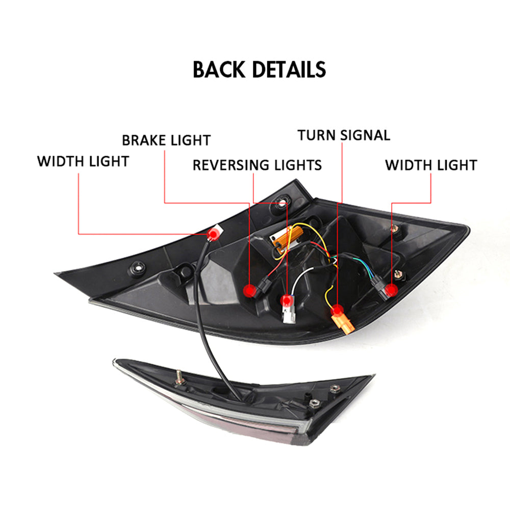 TT-ABC - For Honda Civic hatchback Three compartments 2016-2021 Led Tail light-Honda-TT-ABC-62*36*34-TT-ABC