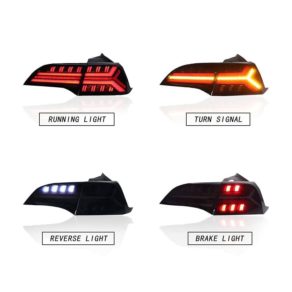 For 2017 2018 2019 2020 Tesla Model 3 Model Y Led Tail Lights-Tesla-TT-ABC