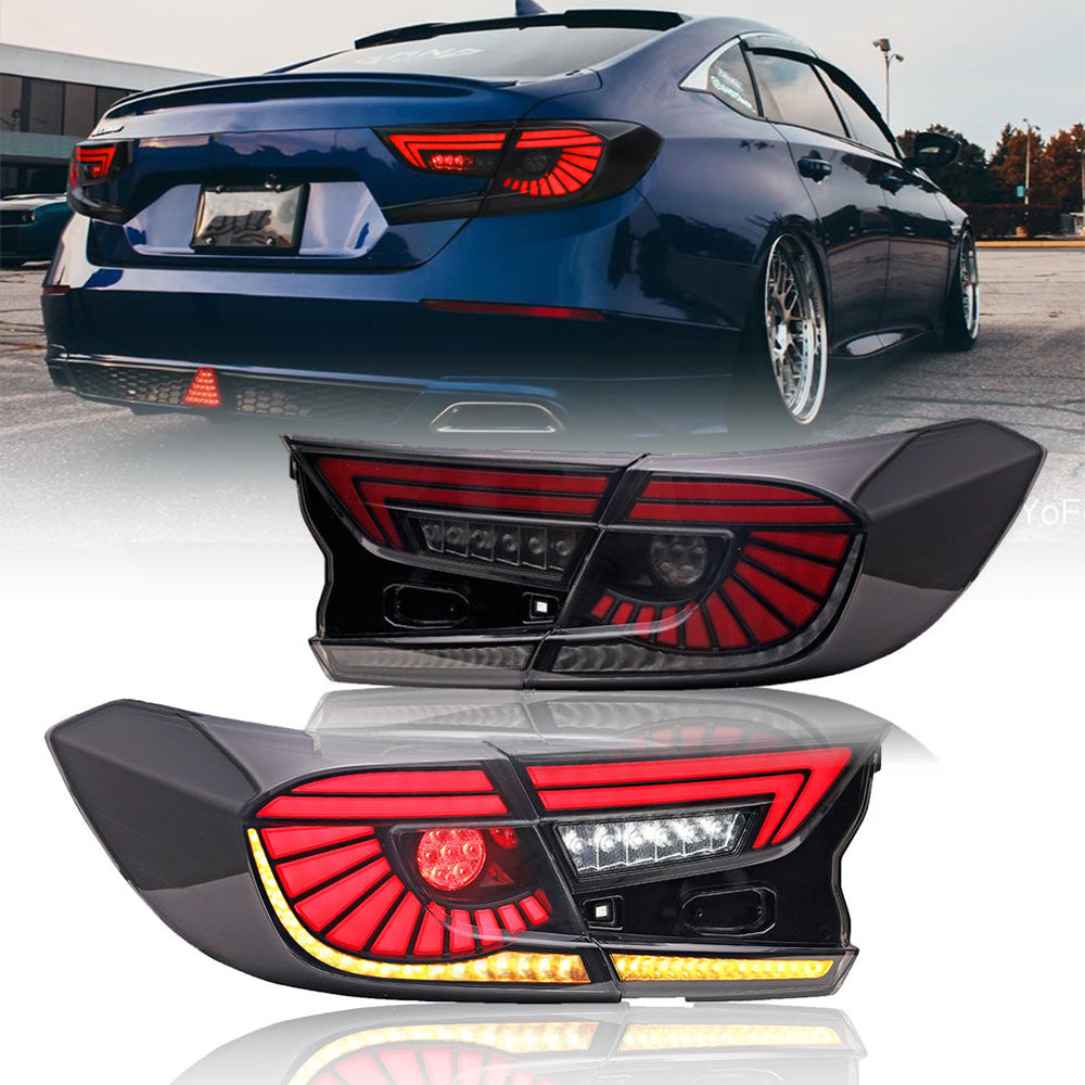 For 2018-2021 Honda Accord 10th Gen Led Tail Lamp-Honda-TT-ABC