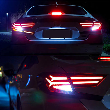 TT-ABC - New Taillights for 2018-2021 Honda Accord Tail Lights 10th Gen Rear Light Smoke-Honda-TT-ABC-TT-ABC