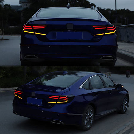 TT-ABC - New Taillights for 2018-2021 Honda Accord Tail Lights 10th Gen Rear Light Smoke-Honda-TT-ABC-TT-ABC