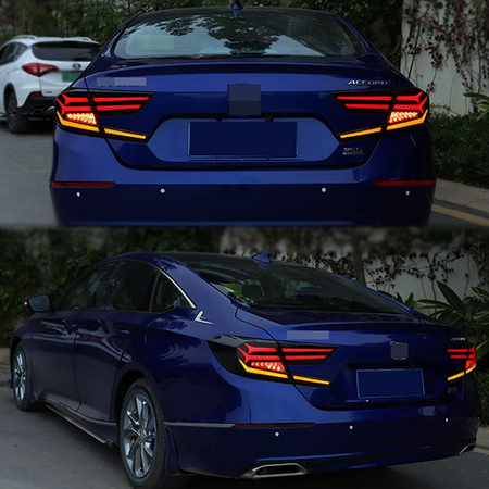 TT-ABC - New Taillights for 2018-2021 Honda Accord Tail Lights 10th Gen Rear Light Smoke-Honda-TT-ABC-TT-ABC