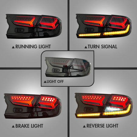 TT-ABC - Smoked Taillight for 2018-2021 Honda Accord v5 Tail Lights (New Fish Bone)-Honda-TT-ABC-63*43*23-TT-ABC