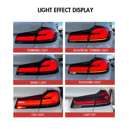 TT-ABC -For 2018-2022 BMW 5-Series G30 G38 GTS OLED Style Tail Lights-BMW-TT-ABC-TT-ABC