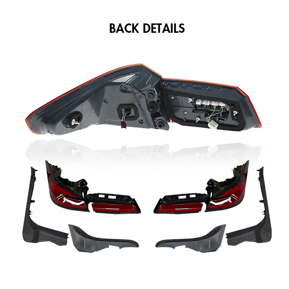 TT-ABC -For 2018-2022 BMW 5-Series G30 G38 GTS OLED Style Tail Lights-BMW-TT-ABC-TT-ABC