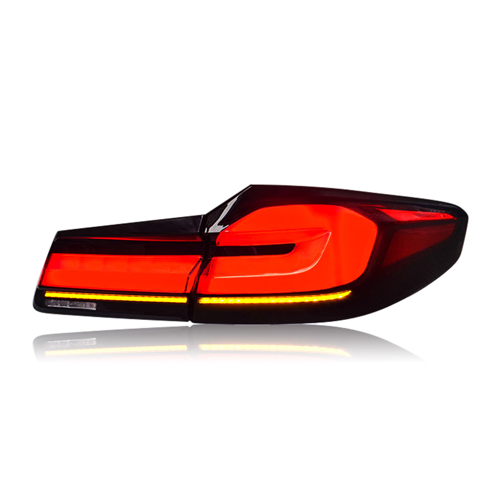 TT-ABC -For 2018-2022 BMW 5-Series G30 G38 GTS OLED Style Tail Lights-BMW-TT-ABC-68.5*65*25-Red-TT-ABC