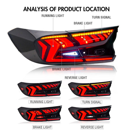 TT-ABC 2018-22 Honda Accord LED Tail Lights-Honda-TT-ABC-63*41.5*25.5-TT-ABC