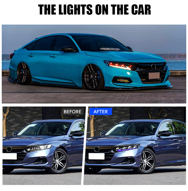 TT-ABC - New headlights for Honda Accord 2018-2022, Lexus Style Eye style headlights-Honda-TT-ABC-80*53*33-TT-ABC