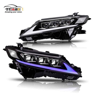 Faros delanteros LED TRD para Toyota Camry LE SE XLE XSE 2018-2024 (reflector transparente)