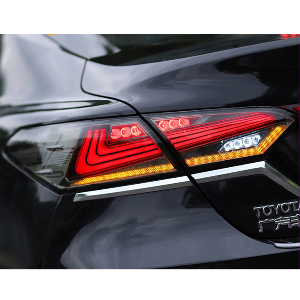 TT-ABC - Smoked Led Taillights For Toyota Camry 2018-2021 Rear Lamps Start-up Animation-Toyota-TT-ABC-TT-ABC