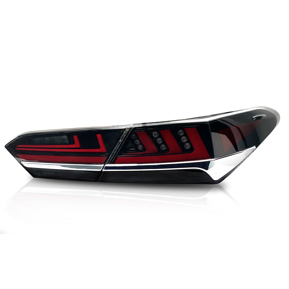 TT-ABC - For 2018-2022 Toyota Camry TailLights Assembly SE XSE LE Lexus Style(Smoked/Red/Clear)-Toyota-TT-ABC-TT-ABC