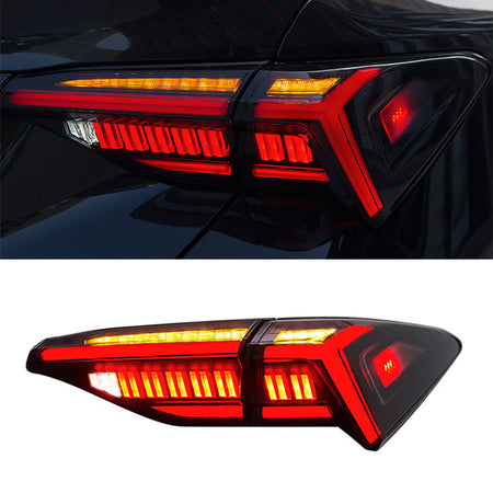 TT-ABC - Tail Lights for Toyota Avalon 2019 2020 2021 LED DRL Modified Lamp Car Light Assembly (SMOKE-with Spoiler Lights)-Toyota-TT-ABC-TT-ABC