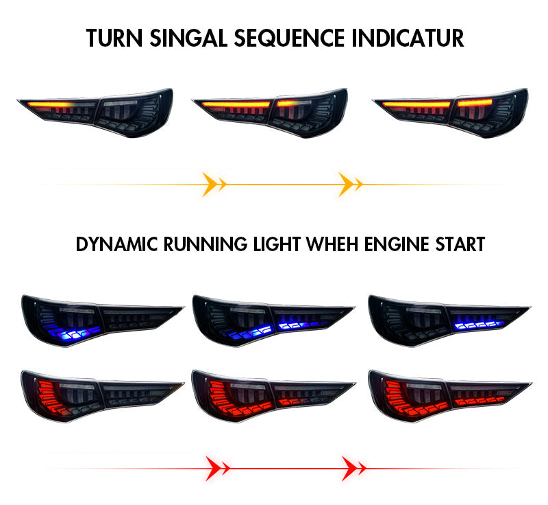 For 2019-2021 Nissan Sylphy/Sentra/Pulsar Led Tail Lights With