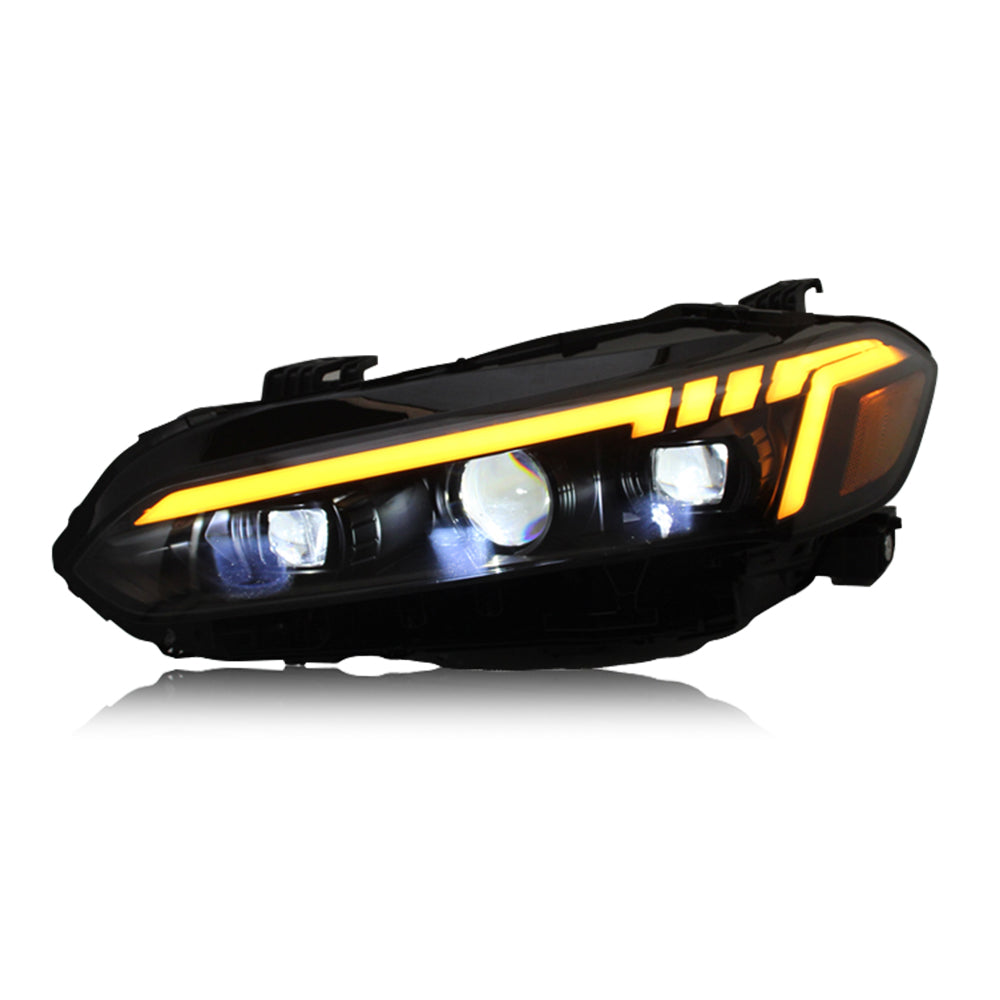 TT-ABC - LED Headlights for Honda Civic 2022 11Th Front Lamps Start-up Animation Projector Sequential Signal-Honda-TT-ABC-74*58.5*30-TT-ABC